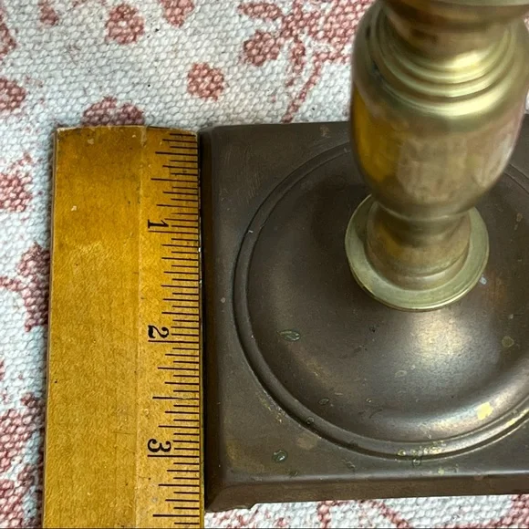 Vintage Brass Candlesticks Pair - Picture 11 of 11